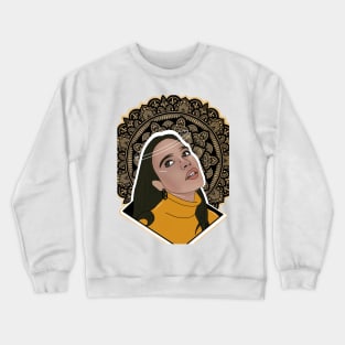 Digital Mandala Portrait Crewneck Sweatshirt